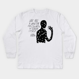 Carl Sagan Cosmos Kids Long Sleeve T-Shirt